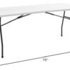 Living and More 6 Foot Fold-in-Half Table Review Durable Portable Folding Table Living and More 6 Foot Fold-in-Half Table Review Durable Portable Folding Table