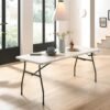 Living and More 6 Foot Fold-in-Half Table Review Durable Portable Folding Table Living and More 6 Foot Fold-in-Half Table Review Durable Portable Folding Table
