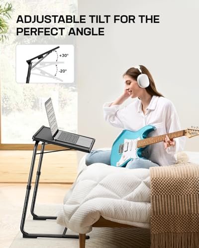 LORYERGO TV Trays Review Adjustable Height Folding Table with Cup Holder Versatility LORYERGO TV Trays Review Adjustable Height Folding Table with Cup Holder Versatility