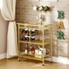 MAHANCRIS Gold Bar Cart Review Modern 3-Tier Serving Cart with Wine Rack MAHANCRIS Gold Bar Cart Review Modern 3-Tier Serving Cart with Wine Rack