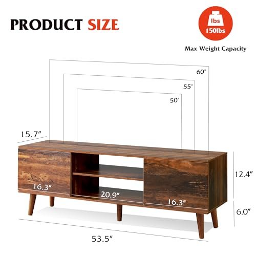 Mid Century Modern TV Stand WLIVE Review Stylish Storage for 55 to 60 Inch TVs Mid Century Modern TV Stand WLIVE Review Stylish Storage for 55 to 60 Inch TVs