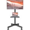 Mobile TV Stand for 23-60 Inch LCD LED Flat/Curved Panel Screen TVs, Rolling TV Cart Holds up to 88Lbs Portable Stand with Shelf Rolling Floor Max VESA 400x400mm Mobile TV Stand for 23-60 Inch LCD LED Flat/Curved Panel Screen TVs, Rolling TV Cart Holds up to 88Lbs Portable Stand with Shelf Rolling Floor Max VESA 400x400mm
