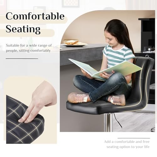 Modern Bar Stools Review DUMOS Set of 4 Adjustable PU Leather Counter Height Modern Bar Stools Review DUMOS Set of 4 Adjustable PU Leather Counter Height