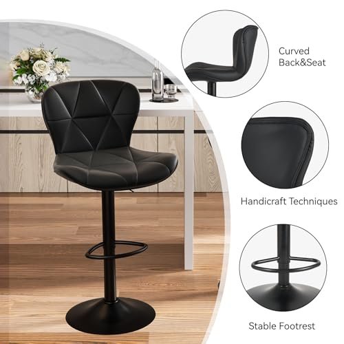 Modern Bar Stools Set of 2 Nalupatio Review Adjustable Swivel Comfort and Style Modern Bar Stools Set of 2 Nalupatio Review Adjustable Swivel Comfort and Style
