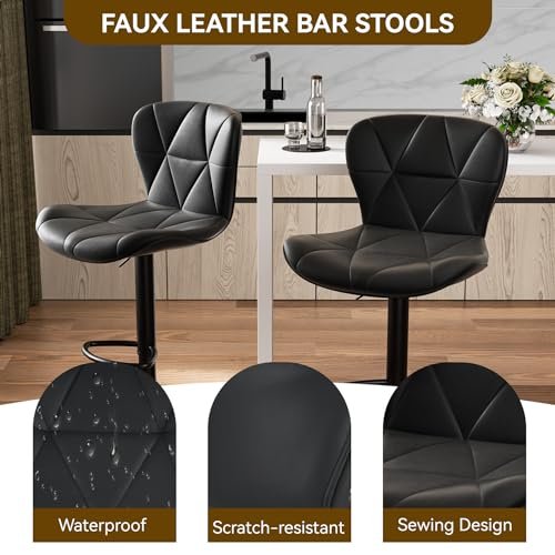 Modern Bar Stools Set of 2 Nalupatio Review Adjustable Swivel Comfort and Style Modern Bar Stools Set of 2 Nalupatio Review Adjustable Swivel Comfort and Style