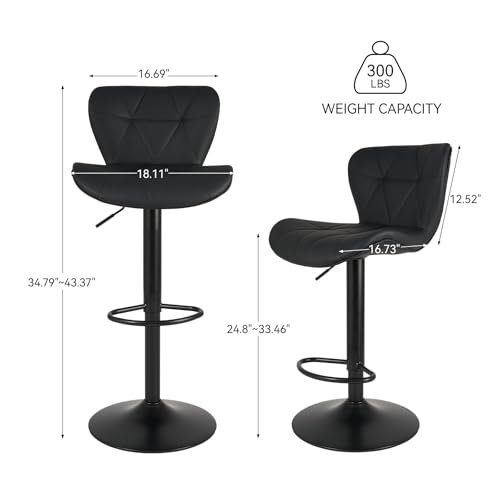 Modern Bar Stools Set of 2 Nalupatio Review Adjustable Swivel Comfort and Style Modern Bar Stools Set of 2 Nalupatio Review Adjustable Swivel Comfort and Style