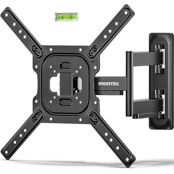 monTEK Full Motion TV Wall Mount for 23–65 Inch Flat & Curved TVs and Monitors, Swivel & Tilt Articulating Bracket, Max VESA 400x400mm, Holds up to 77 lbs, Perfect Center Design monTEK Full Motion TV Wall Mount for 23–65 Inch Flat & Curved TVs and Monitors, Swivel & Tilt Articulating Bracket, Max VESA 400x400mm, Holds up to 77 lbs, Perfect Center Design