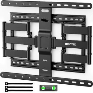 monTEK Ultra Slim TV Wall Mount for 43-90 Inch TVs | 1.1" Thin Low Profile Full Motion Bracket | Dual Swivel Articulating Arms with Tilt | Max VESA 600x400mm | Holds 132lbs |... monTEK Ultra Slim TV Wall Mount for 43-90 Inch TVs | 1.1" Thin Low Profile Full Motion Bracket | Dual Swivel Articulating Arms with Tilt | Max VESA 600x400mm | Holds 132lbs |...