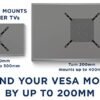 Mount-It VESA Mount Adapter Kit Review Best TV Wall Mount Extension for 32 to 55 Inch TVs Mount-It VESA Mount Adapter Kit Review Best TV Wall Mount Extension for 32 to 55 Inch TVs