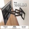Mounting Dream Full Motion TV Wall Mount Review for 42-84 Inch TVs Mounting Dream Full Motion TV Wall Mount Review for 42-84 Inch TVs