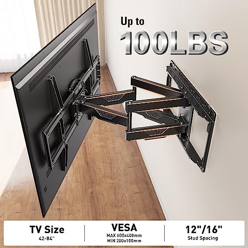 Mounting Dream Full Motion TV Wall Mount Review for 42-84 Inch TVs Mounting Dream Full Motion TV Wall Mount Review for 42-84 Inch TVs