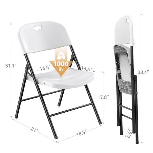 Nazhura Plastic and Steel Folding Chair review Heavy Duty 650 Pound Capacity Portable Seating Nazhura Plastic and Steel Folding Chair review Heavy Duty 650 Pound Capacity Portable Seating