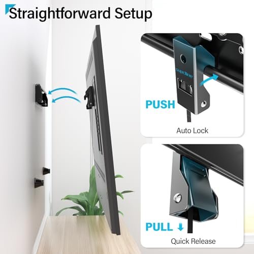 No Drill No Stud TV Wall Mount Review Supcline SF401 Slim Secure Setup No Drill No Stud TV Wall Mount Review Supcline SF401 Slim Secure Setup