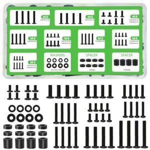 Nuyoah TV Mounting Screws with Organizer Box - Universal TV Mount Screws Hardware Kit Includes M4 M5 M6 M8 Replacement TV Screws, Washers and Spacers, Works with Any TV up to... Nuyoah TV Mounting Screws with Organizer Box - Universal TV Mount Screws Hardware Kit Includes M4 M5 M6 M8 Replacement TV Screws, Washers and Spacers, Works with Any TV up to...