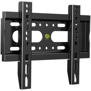 Nuyoah TV Wall Mount Bracket Low Profile Fixed for 14-43 Inch Flat Screen TVs & Monitors Up to 55lbs, Universal TV Monitor Mount Fits 8" Wood Studs Max VESA 200x200mm Nuyoah TV Wall Mount Bracket Low Profile Fixed for 14-43 Inch Flat Screen TVs & Monitors Up to 55lbs, Universal TV Monitor Mount Fits 8" Wood Studs Max VESA 200x200mm