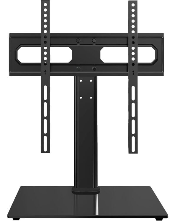 OLIXIS Universal TV Mount Stand for 26-55 inch TVs, Height Adjustable, Swivel Table Top TV Stand with Tempered Glass Base, Holds up to 99 LBs, Max VESA 400x400mm OLIXIS Universal TV Mount Stand for 26-55 inch TVs, Height Adjustable, Swivel Table Top TV Stand with Tempered Glass Base, Holds up to 99 LBs, Max VESA 400x400mm