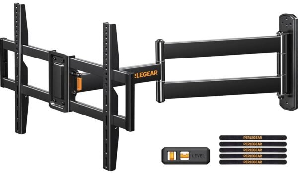 Perlegear Corner TV Wall Mount Long Arm TV Mount Bracket for 32-75 Inch TVs-Full Motion TV Wall Mount with 32.37” Extension & Swivel Articulating Arm & Tilt, MAX VESA 600x400mm,... Perlegear Corner TV Wall Mount Long Arm TV Mount Bracket for 32-75 Inch TVs-Full Motion TV Wall Mount with 32.37” Extension & Swivel Articulating Arm & Tilt, MAX VESA 600x400mm,...