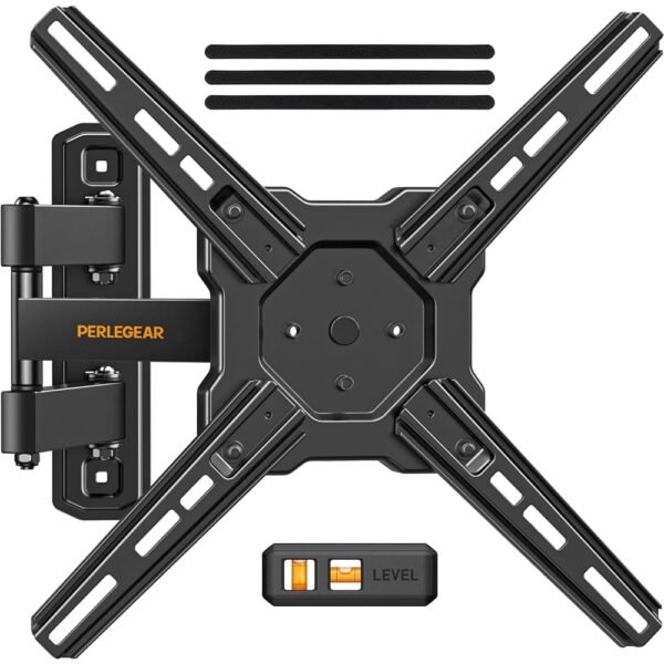 Perlegear Full Motion TV Wall Mount for Most 26–50 Inch TVs, Max VESA 300 x 300mm, TV Monitor Wall Mount Bracket with Rotation, Swivel, Tilt, Extension and Leveling Adjustment,... Perlegear Full Motion TV Wall Mount for Most 26–50 Inch TVs, Max VESA 300 x 300mm, TV Monitor Wall Mount Bracket with Rotation, Swivel, Tilt, Extension and Leveling Adjustment,...