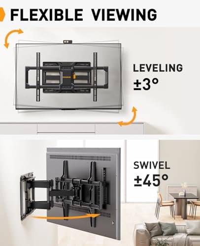 Perlegear Full Motion TV Wall Mount Review Best 42 to 84 Inch Bracket Flexibility Perlegear Full Motion TV Wall Mount Review Best 42 to 84 Inch Bracket Flexibility