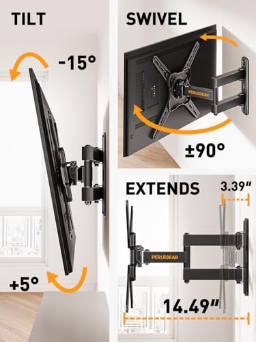 Perlegear Full Motion TV Wall Mount Review Best Flexible Mount for 26 to 50 Inch TVs Perlegear Full Motion TV Wall Mount Review Best Flexible Mount for 26 to 50 Inch TVs