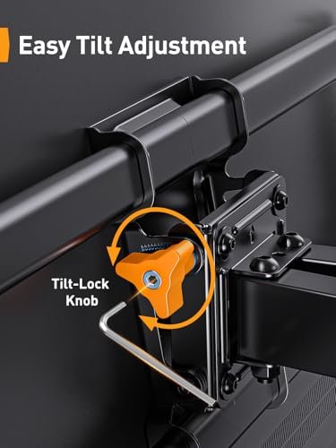 Perlegear Full Motion TV Wall Mount Review Best for 42-85 Inch TVs Stability