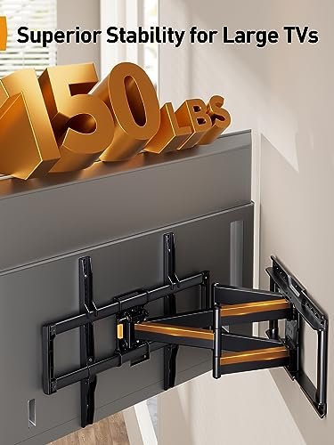 Perlegear Full Motion TV Wall Mount Review for 42 to 90 Inch TVs Excellence