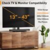 Perlegear Swivel TV Stand Review Best Universal Tabletop Mount for 13-43 Inch TVs