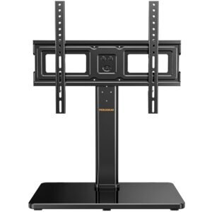 Perlegear Tabletop TV Stand, Universal TV Stand for 23–60 Inch LCD LED OLED TVs, Height Adjustable TV Base Stand with Tempered Glass Base Cable Management,VESA 400x400mm, PGTVS02 Perlegear Tabletop TV Stand, Universal TV Stand for 23–60 Inch LCD LED OLED TVs, Height Adjustable TV Base Stand with Tempered Glass Base Cable Management,VESA 400x400mm, PGTVS02