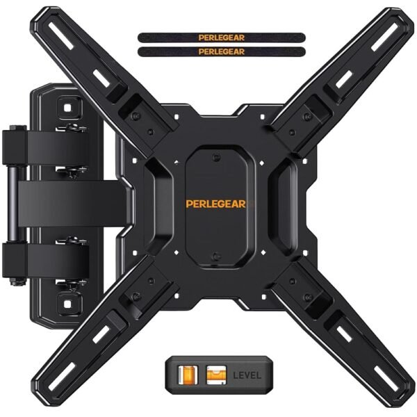 Perlegear UL Listed Full Motion TV Mount for Most 26–60 inch Flat or Curved TVs up to 82 lbs, Wall Bracket with Articulating Arms, Tool-Free Tilt, Swivel, Extension, Max VESA... Perlegear UL Listed Full Motion TV Mount for Most 26–60 inch Flat or Curved TVs up to 82 lbs, Wall Bracket with Articulating Arms, Tool-Free Tilt, Swivel, Extension, Max VESA...