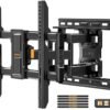 Perlegear UL-Listed Full Motion TV Wall Mount for 40–86 Inch Flat Curved TVs up to 132 lbs, 12″/16″ Wood Studs, TV Mount Bracket with Tool-Free Tilt, Swivel, Extension, Max VESA... Perlegear UL-Listed Full Motion TV Wall Mount for 40–86 Inch Flat Curved TVs up to 132 lbs, 12″/16″ Wood Studs, TV Mount Bracket with Tool-Free Tilt, Swivel, Extension, Max VESA...