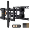 Perlegear UL-Listed Full Motion TV Wall Mount for 42–90 Inch TVs up to 150 lbs, Pre-Assembled TV Mount with Tool-Free Tilt, Swivel, Extension, Max VESA 600 x 400mm,...