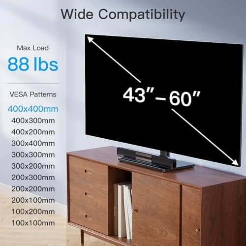 PERLELSMITH Swivel TV Stand Review Best Adjustable Tabletop Mount for 43-60 Inch TVs PERLELSMITH Swivel TV Stand Review Best Adjustable Tabletop Mount for 43-60 Inch TVs