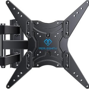 PERLESMITH Full Motion TV Wall Mount for 26-60 Inch TVs, UL-Listed TV Mount with Articulating Arms Swivels Tilt Extension - Wall Mount TV Brackets VESA 400x400 Fits LED LCD OLED... PERLESMITH Full Motion TV Wall Mount for 26-60 Inch TVs, UL-Listed TV Mount with Articulating Arms Swivels Tilt Extension - Wall Mount TV Brackets VESA 400x400 Fits LED LCD OLED...