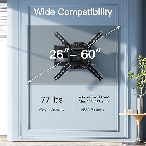 PERLESMITH Full Motion TV Wall Mount Review Best Adjustable Bracket for 26-60 Inch TVs PERLESMITH Full Motion TV Wall Mount Review Best Adjustable Bracket for 26-60 Inch TVs