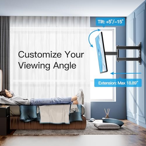 PERLESMITH Full Motion TV Wall Mount Review Best Adjustable Bracket for 26-60 Inch TVs PERLESMITH Full Motion TV Wall Mount Review Best Adjustable Bracket for 26-60 Inch TVs