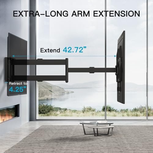 PERLESMITH Long Arm TV Wall Mount Review for 42-90 Inch TVs with Full Motion PERLESMITH Long Arm TV Wall Mount Review for 42-90 Inch TVs with Full Motion