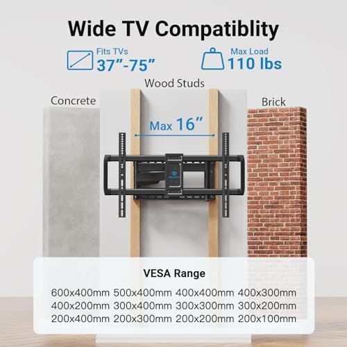 PERLESMITH Long Arm TV Wall Mount Review Full Motion Design for 37-75 Inch TVs PERLESMITH Long Arm TV Wall Mount Review Full Motion Design for 37-75 Inch TVs