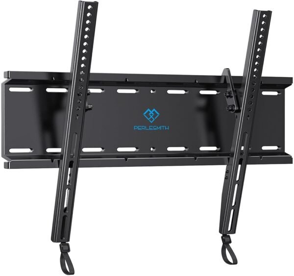 PERLESMITH Tilting TV Wall Mount Bracket Low Profile for Most 23-60 inch LED LCD OLED, Plasma Flat Screen TVs with VESA 400x400mm Weight up to 115lbs, Fits 16" Wood Stud PERLESMITH Tilting TV Wall Mount Bracket Low Profile for Most 23-60 inch LED LCD OLED, Plasma Flat Screen TVs with VESA 400x400mm Weight up to 115lbs, Fits 16" Wood Stud