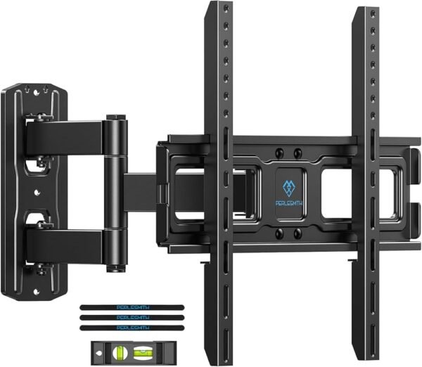 PERLESMITH TV Wall Mount for 26–55 inch TVs up to 70 lbs, Full Motion TV Mount Bracket with Swivel, Tilt, Level Adjustment, Corner TV Mount with Articulating Arm, Max VESA... PERLESMITH TV Wall Mount for 26–55 inch TVs up to 70 lbs, Full Motion TV Mount Bracket with Swivel, Tilt, Level Adjustment, Corner TV Mount with Articulating Arm, Max VESA...