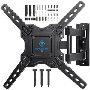 PERLESMITH UL Listed Full Motion TV Wall Mount for Most 26-60 inch Flat Curved OLED 4K TVs up to 77lbs, Wall Mount TV Bracket with Swivel & Extension Arm, Tilt, Leveling, Max... PERLESMITH UL Listed Full Motion TV Wall Mount for Most 26-60 inch Flat Curved OLED 4K TVs up to 77lbs, Wall Mount TV Bracket with Swivel & Extension Arm, Tilt, Leveling, Max...