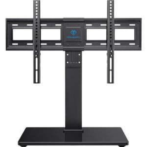 PERLESMITH Universal Swivel TV Stand Base, Table Top TV Stand for 37-75 inch LCD LED TVs, Height Adjustable TV Mount Stand with Tempered Glass Base, VESA 600x400mm, Holds up to... PERLESMITH Universal Swivel TV Stand Base, Table Top TV Stand for 37-75 inch LCD LED TVs, Height Adjustable TV Mount Stand with Tempered Glass Base, VESA 600x400mm, Holds up to...