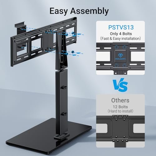 PERLESMITH Universal Swivel TV Stand Review for 37-75 Inch TVs with Adjustable Height PERLESMITH Universal Swivel TV Stand Review for 37-75 Inch TVs with Adjustable Height