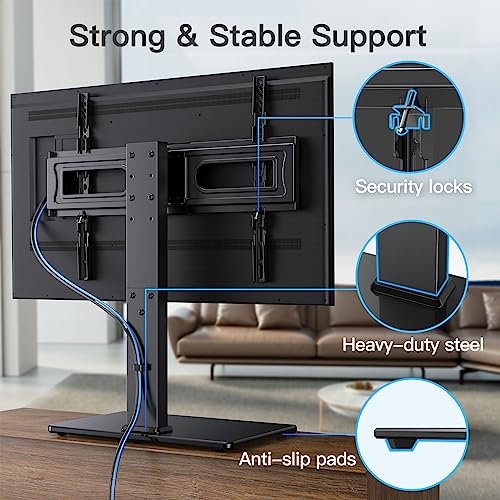 PERLESMITH Universal Swivel TV Stand Review for 37-82 Inch TVs with Adjustable Height PERLESMITH Universal Swivel TV Stand Review for 37-82 Inch TVs with Adjustable Height
