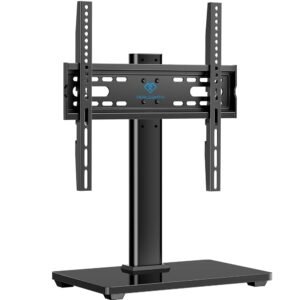 PERLESMITH Universal TV Stand, Table Top TV Stand for 32-60 inch TVs & Monitors, Height Adjustable TV Mount Stand Holds up to 88 lbs with Tempered Glass Base & Wire Management,... PERLESMITH Universal TV Stand, Table Top TV Stand for 32-60 inch TVs & Monitors, Height Adjustable TV Mount Stand Holds up to 88 lbs with Tempered Glass Base & Wire Management,...