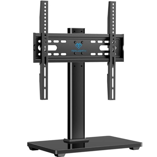 PERLESMITH Universal TV Stand, Table Top TV Stand for 32-60 inch TVs & Monitors, Height Adjustable TV Mount Stand Holds up to 88 lbs with Tempered Glass Base & Wire Management,... PERLESMITH Universal TV Stand, Table Top TV Stand for 32-60 inch TVs & Monitors, Height Adjustable TV Mount Stand Holds up to 88 lbs with Tempered Glass Base & Wire Management,...