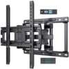 PERLESMITH Wall Mount Full Motion for 32-65 Inch Flat Curved Screen TVs, with Swivels Tilts Extension Dual Articulating Bracket Arms Supports TV up to 99 lbs Max VESA...