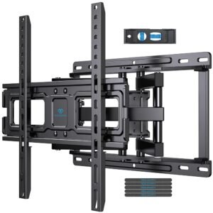 PERLESMITH Wall Mount Full Motion for 32-65 Inch Flat Curved Screen TVs, with Swivels Tilts Extension Dual Articulating Bracket Arms Supports TV up to 99 lbs Max VESA... PERLESMITH Wall Mount Full Motion for 32-65 Inch Flat Curved Screen TVs, with Swivels Tilts Extension Dual Articulating Bracket Arms Supports TV up to 99 lbs Max VESA...