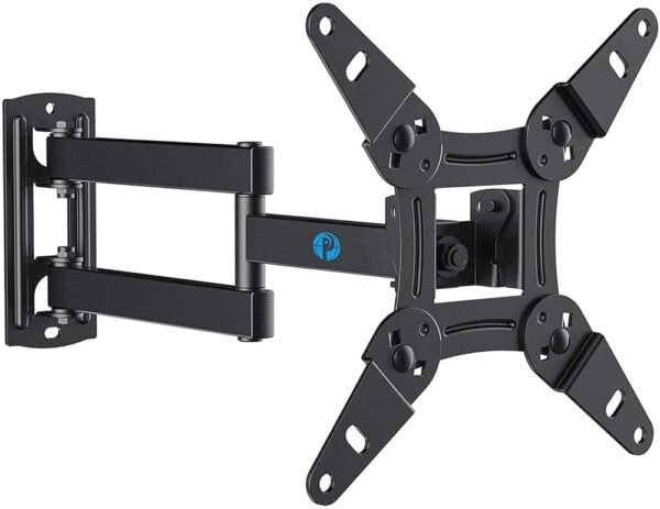 Pipishell Full Motion TV Monitor Wall Mount Bracket Swivel Tilt Extension Rotation for Echo Show 21/15 and Most 13-42 Inch LED LCD Flat Curved Screen TVs & Monitors, Max VESA...