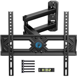 Pipishell Full Motion TV Wall Mount for 26-60 Inch Flat Curved TVs, Heavy Duty Single Articulating Arms TV Bracket Up to VESA 400x400mm and 77lbs, Support Swivel, Tilt, Level... Pipishell Full Motion TV Wall Mount for 26-60 Inch Flat Curved TVs, Heavy Duty Single Articulating Arms TV Bracket Up to VESA 400x400mm and 77lbs, Support Swivel, Tilt, Level...
