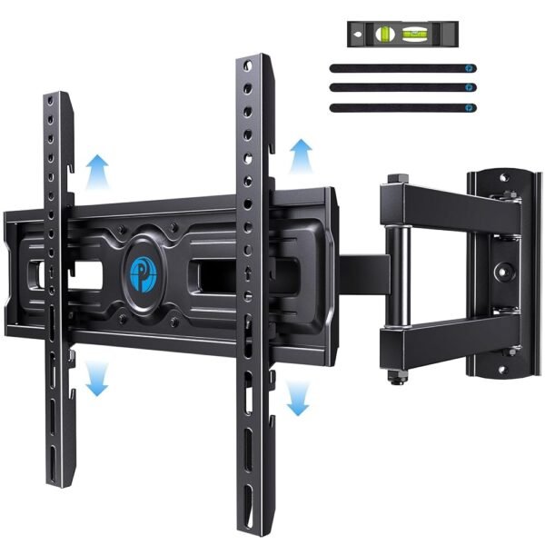 Pipishell Full Motion TV Wall Mount for Most 26-60 inch Flat & Curved TVs up to 77 lbs, Adjustable Bracket Height, Single Articulating Arm, Extension, Max VESA 400x400mm, PIMF9 Pipishell Full Motion TV Wall Mount for Most 26-60 inch Flat & Curved TVs up to 77 lbs, Adjustable Bracket Height, Single Articulating Arm, Extension, Max VESA 400x400mm, PIMF9